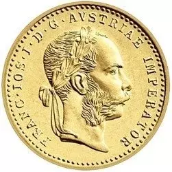Złota Moneta 1 Dukat Austriacki Nowe Bicie 3.49g