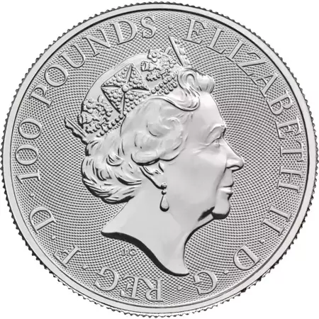 Platynowa Moneta Bestie Królowej: Biały Chart z Richmond 1 uncja 24h