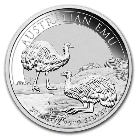 Srebrna Moneta Australijski Emu 1 uncja 2020r 24h