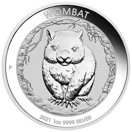 Srebrna Moneta Australijski Wombat 1 uncja 2021 24h