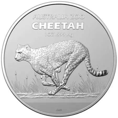 Srebrna Moneta Australijskie Zoo: Gepard 1 uncja 24h