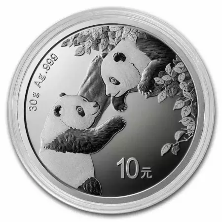 Srebrna Moneta Chińska Panda 30g 2023r 24h