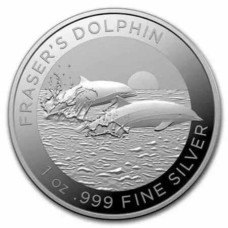 Srebrna Moneta Delfiniak Malajski 1 uncja 24h