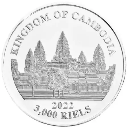 Srebrna Moneta Laos Tiger of Cambodia 1 uncja 24h LIMITOWANA
