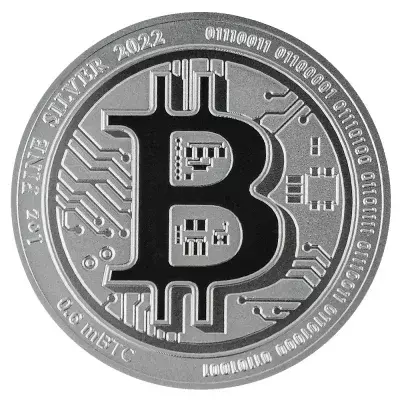 Srebrna Moneta NIUE - Bitcoin 1 uncja 24h
