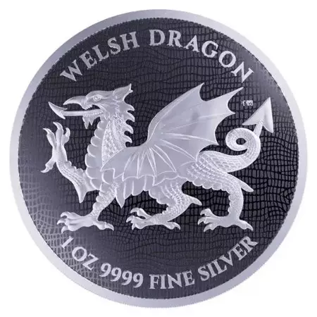 Srebrna Moneta Niue - Welsh Dragon 1 uncja 24h