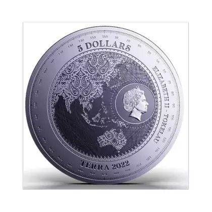 Srebrna Moneta Tokelau 2022 - Terra 1oz 24h