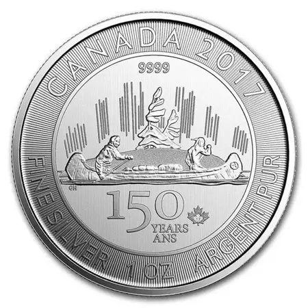 Srebrna Moneta Voyageur 1 uncja (150-lecie Kanady) 24h