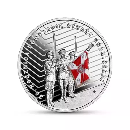 Srebrna moneta: 30. rocznica powołania Straży Granicznej 10zł 24h Produkt Kolekcjonerski