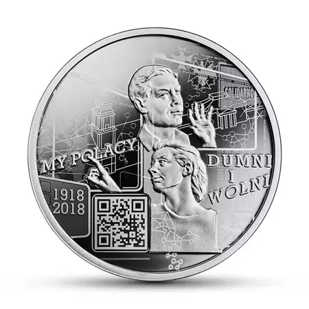 Srebrna moneta: My Polacy dumni i wolni 1918–2018 10zł 24h Produkt Kolekcjonerski