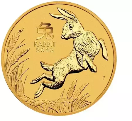 Złota Moneta Australijski Lunar III - Rok Królika 1 uncja 2023