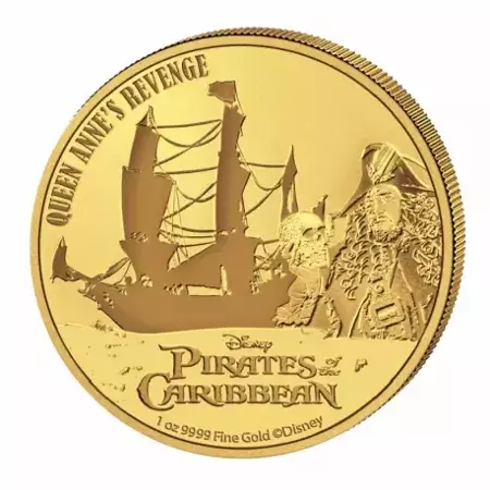 Złota Moneta Niue - Pirates of the Caribbean - Queen Anne's Revenge 1 uncja 24h