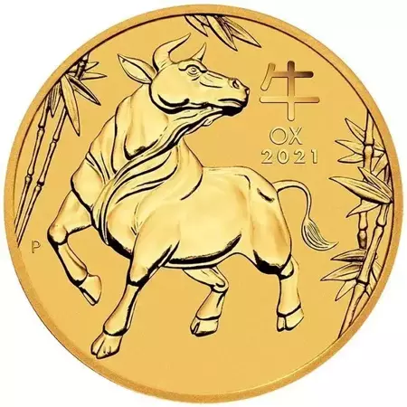 Złota Moneta Rok Bawoła 1/2 uncji 24h