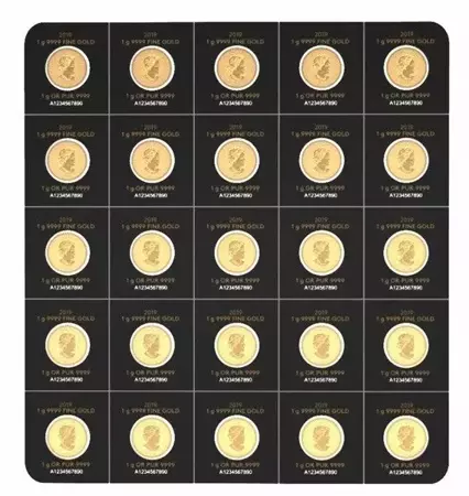 Złoty Kanadyjski Liść Klonowy Maplegram 25x1g 24h